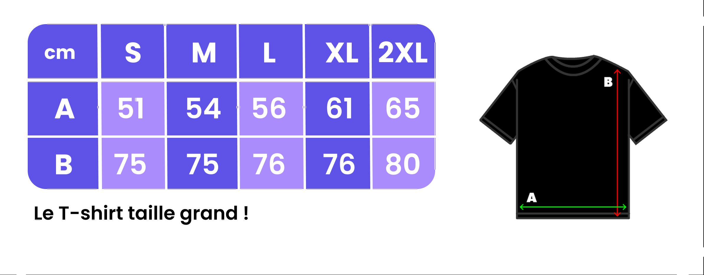 Guide des tailles